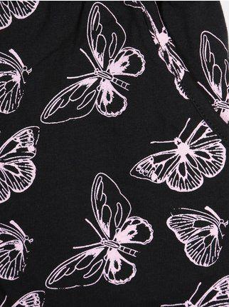 Shorts de algodón con estampado de mariposas