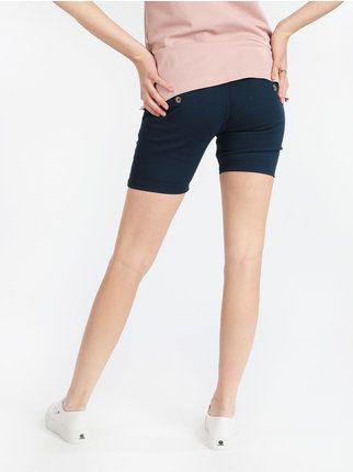 Shorts donna in cotone jeans