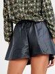 Shorts donna in ecopelle
