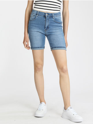 Shorts donna in jeans modellanti