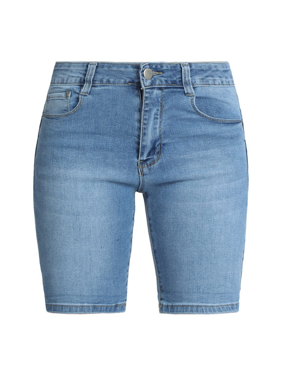 Shorts donna in jeans modellanti
