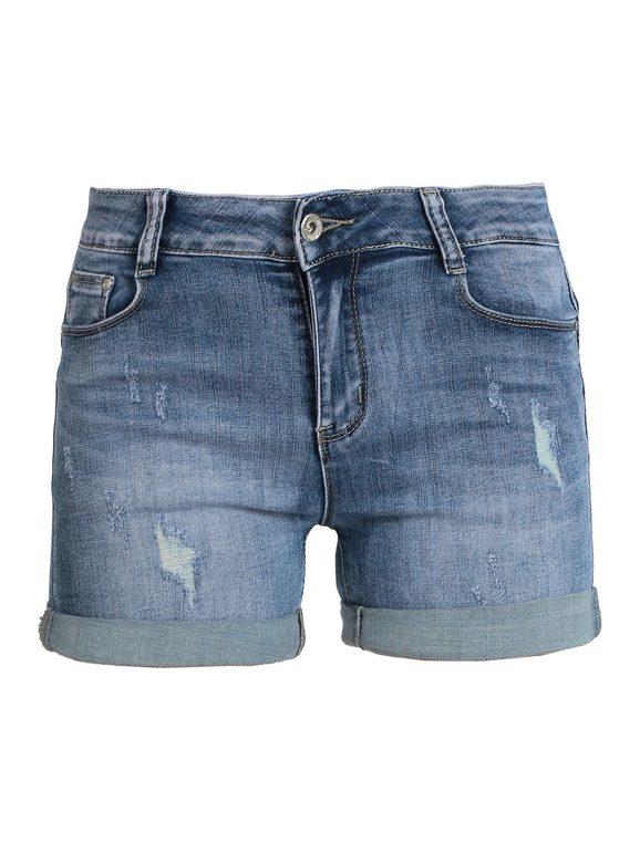 Shorts in jeans push up donna