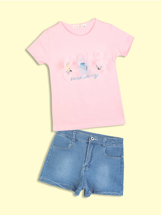 Shorts + t-shirt for girl