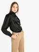 Silk-like blouse for women