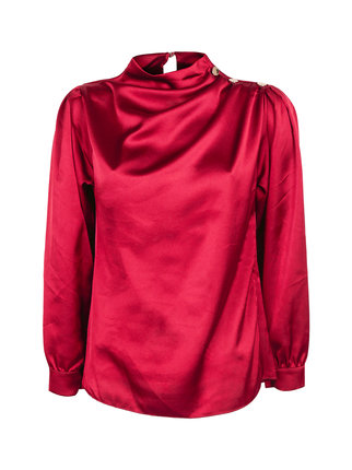 Silk-like blouse for women