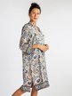 Silk tunic dress with prints