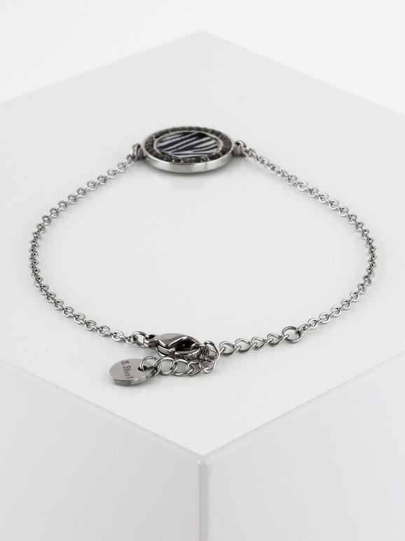 Silver bracelet with pendant