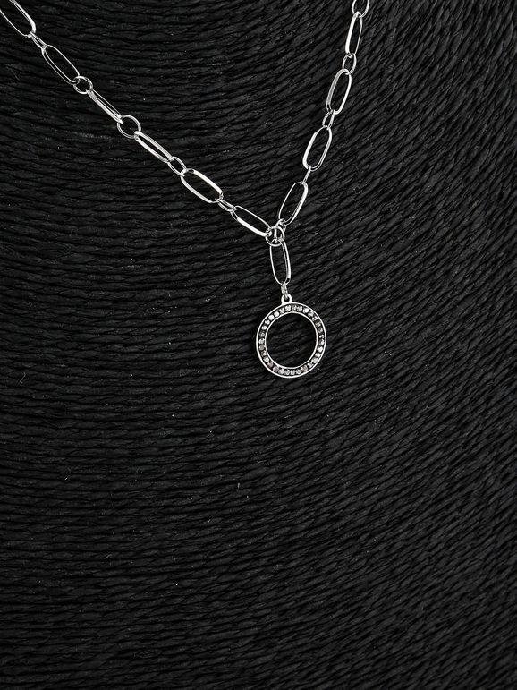 Silver necklace with pendant