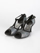 Silver women's dance shoes