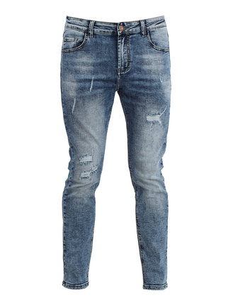 Sim fit men's jeans with tears