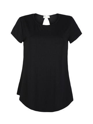 Single color short sleeve women's T-shirt