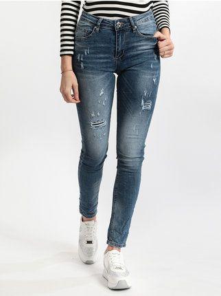 Skinny-Jeans mit Rissen