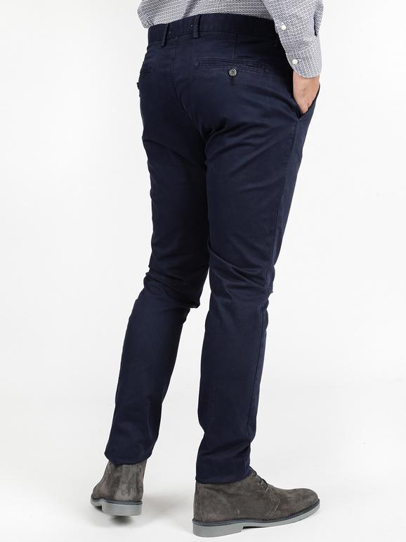 Slim-Fit Hose aus Baumwolle  Blau