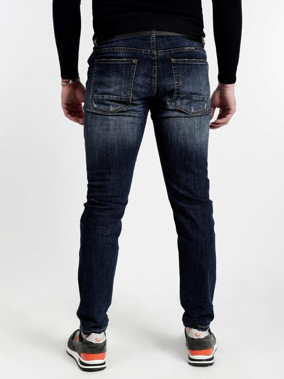 slim fit jeans with rips