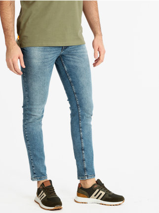 Slim fit light jeans for men