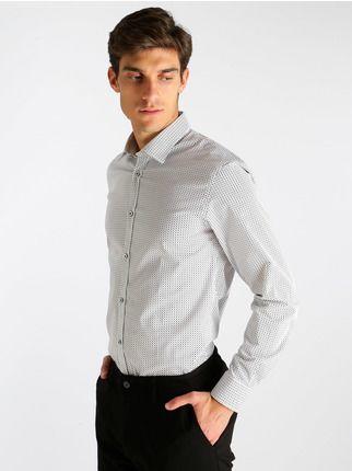 Slim-Fit-Shirt aus bedruckter Baumwolle
