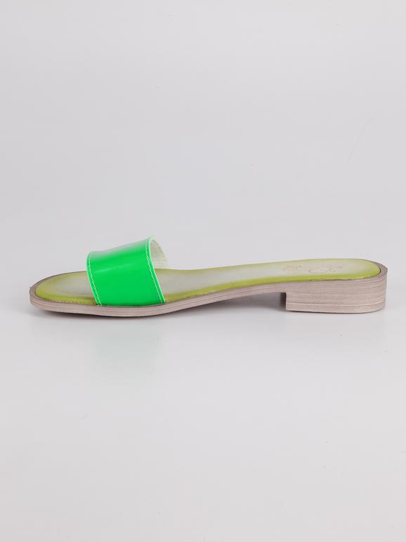 Slippers with heel - solid color