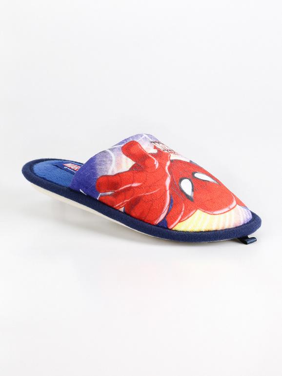 Slippers with Spider man print
