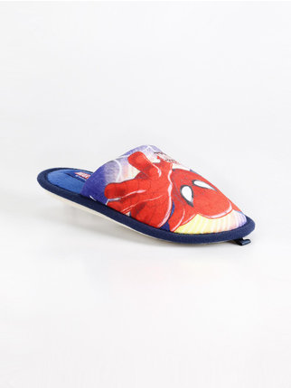 Slippers with Spider man print