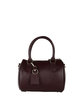 Small satchel leather bag