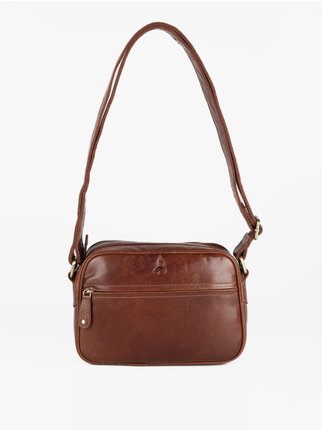 Small shoulder bag in leather for women