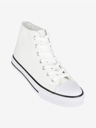 Sneakers alte in tela donna