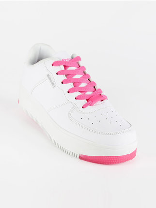 Sneakers basket donna in ecopelle