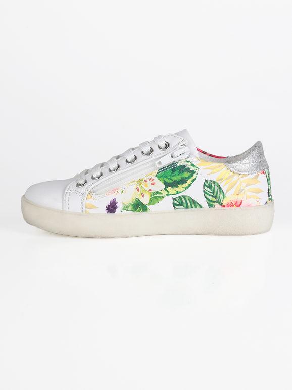 Sneakers basse a fiori