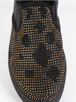 Sneakers basse con strass
