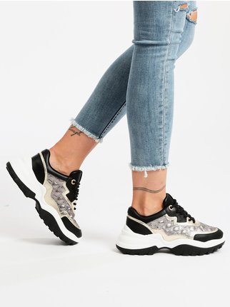 Sneakers donna con zeppa