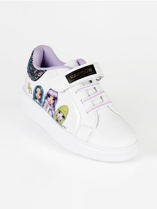 Sneakers für kleine Mädchen aus Kunstleder mit Riss