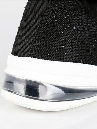 Sneakers slip on con strass