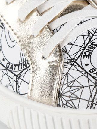 Sneakers stringate stampate