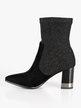Sock ankle boots with lurex