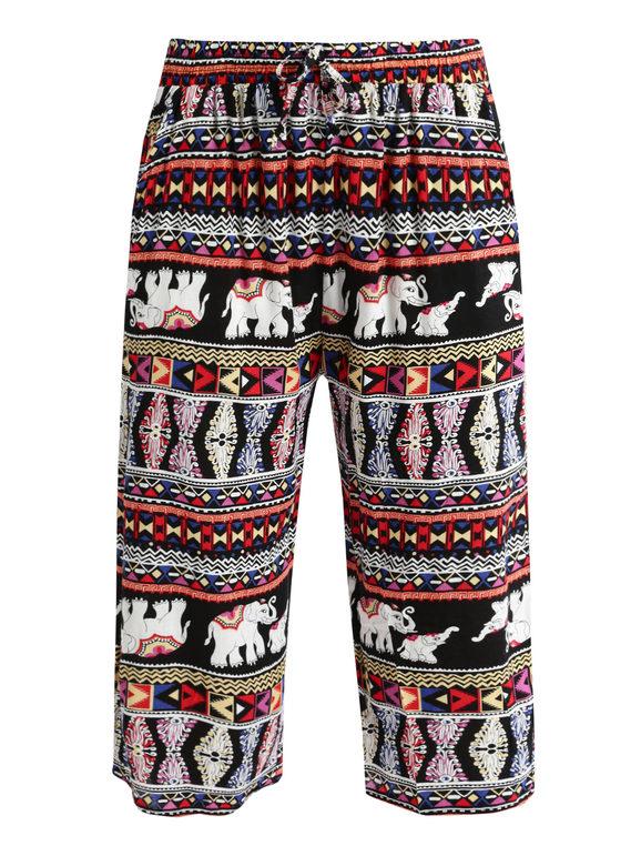 Soft 3/4 pants with prints