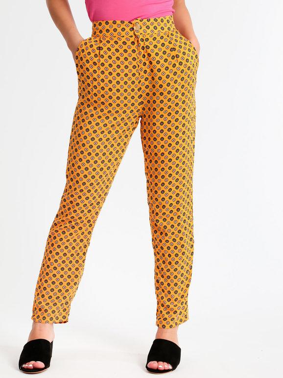 Soft patterned trousers