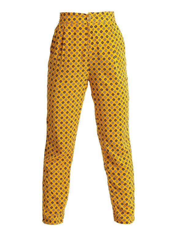 Soft patterned trousers