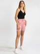 Soft satin-effect shorts for women