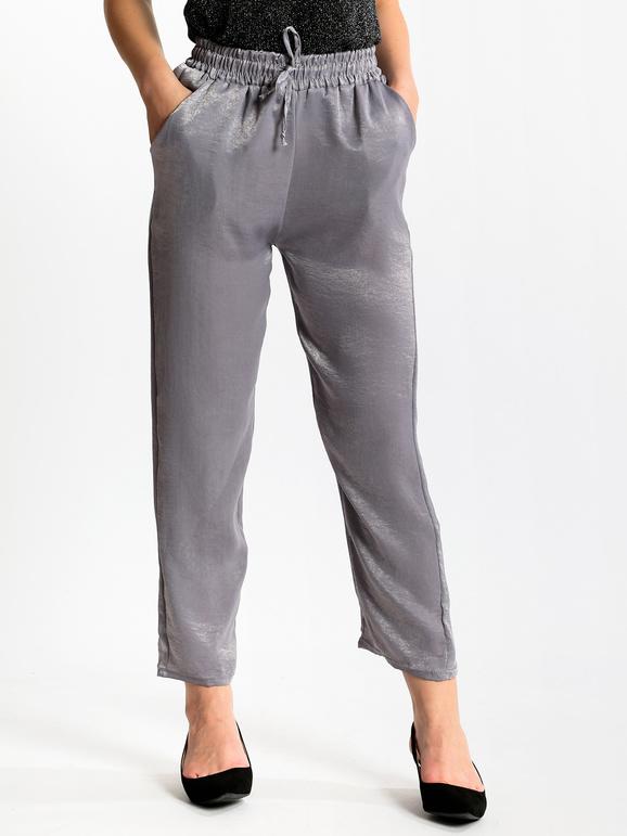Soft satin-effect trousers