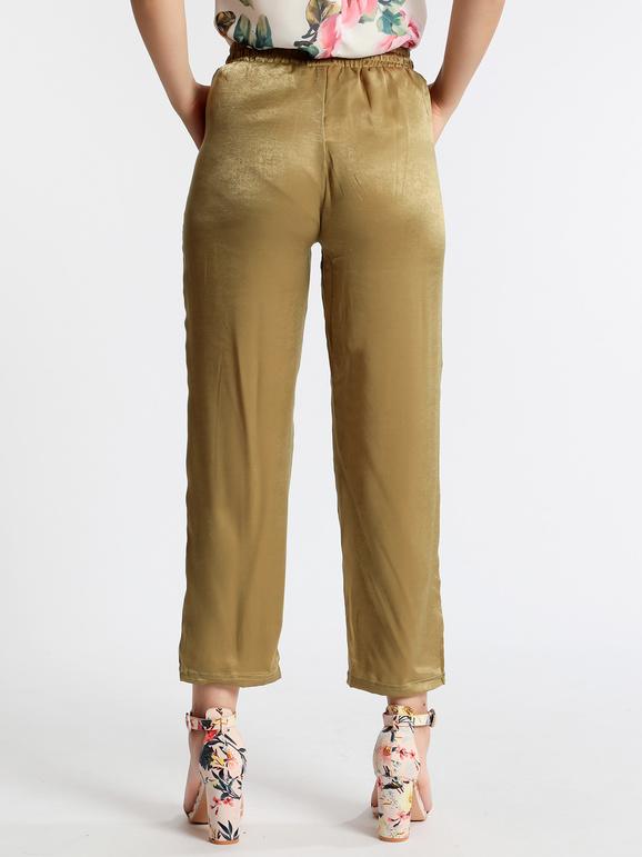 Soft satin-effect trousers