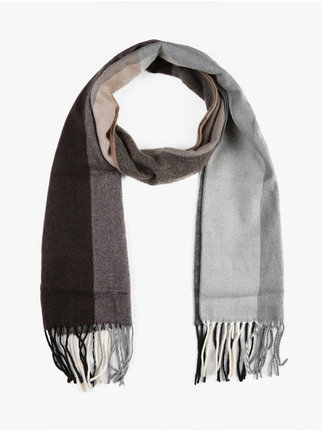 Soft two-tone men's scarf