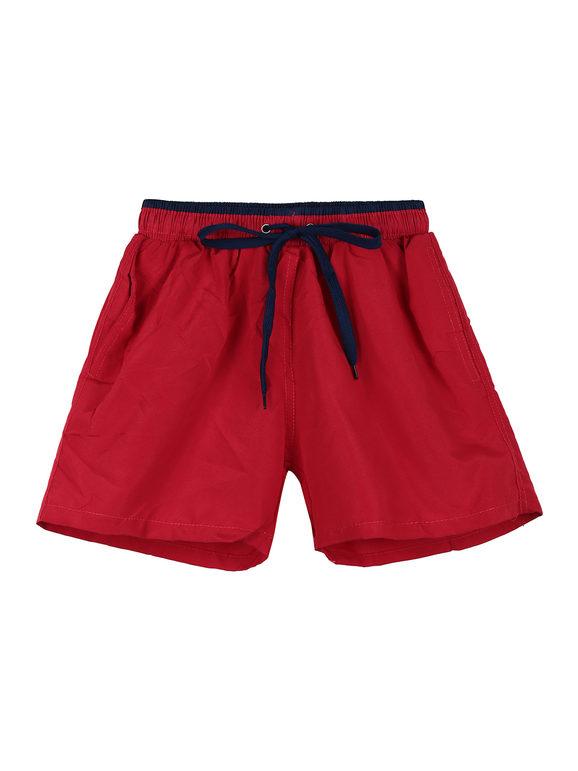 Solid color baby swim trunks