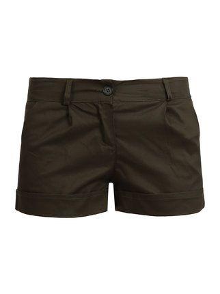 Solid color cotton shorts for women