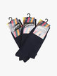 Solid color men's short socks. Pack of 3 pairs