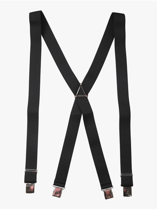 Solid color men's suspenders