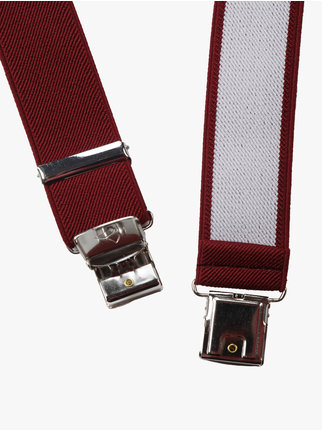 Solid color men's suspenders