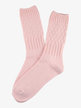 Solid color midi women's socks