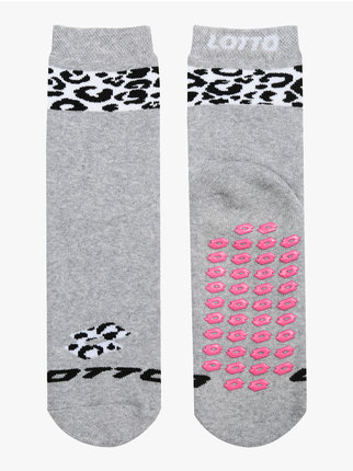 Solid color non-slip socks for girls