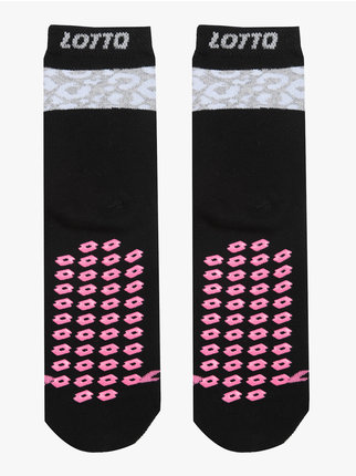 Solid color non-slip socks for girls