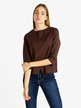 Solid color oversized women's sweater